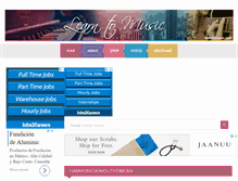 Tablet Screenshot of learntomusic.com